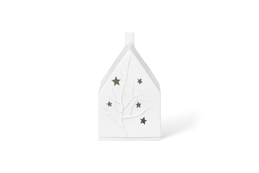 Petite maison lumineuse de Noël Räder porcelaine blanche