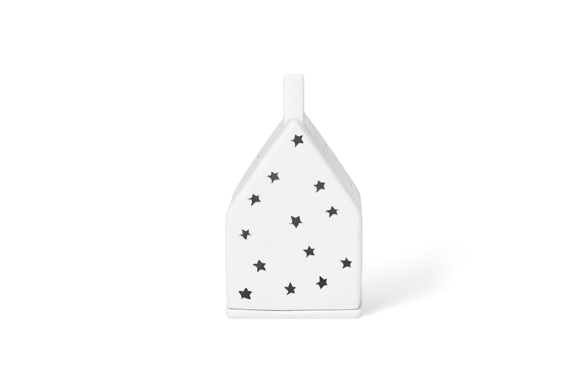 Petite maison lumineuse étoilée de Noël Räder porcelaine blanche