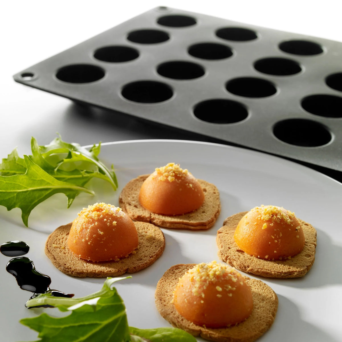Moule gourmet mini demi sphere 24 marque - Lékué