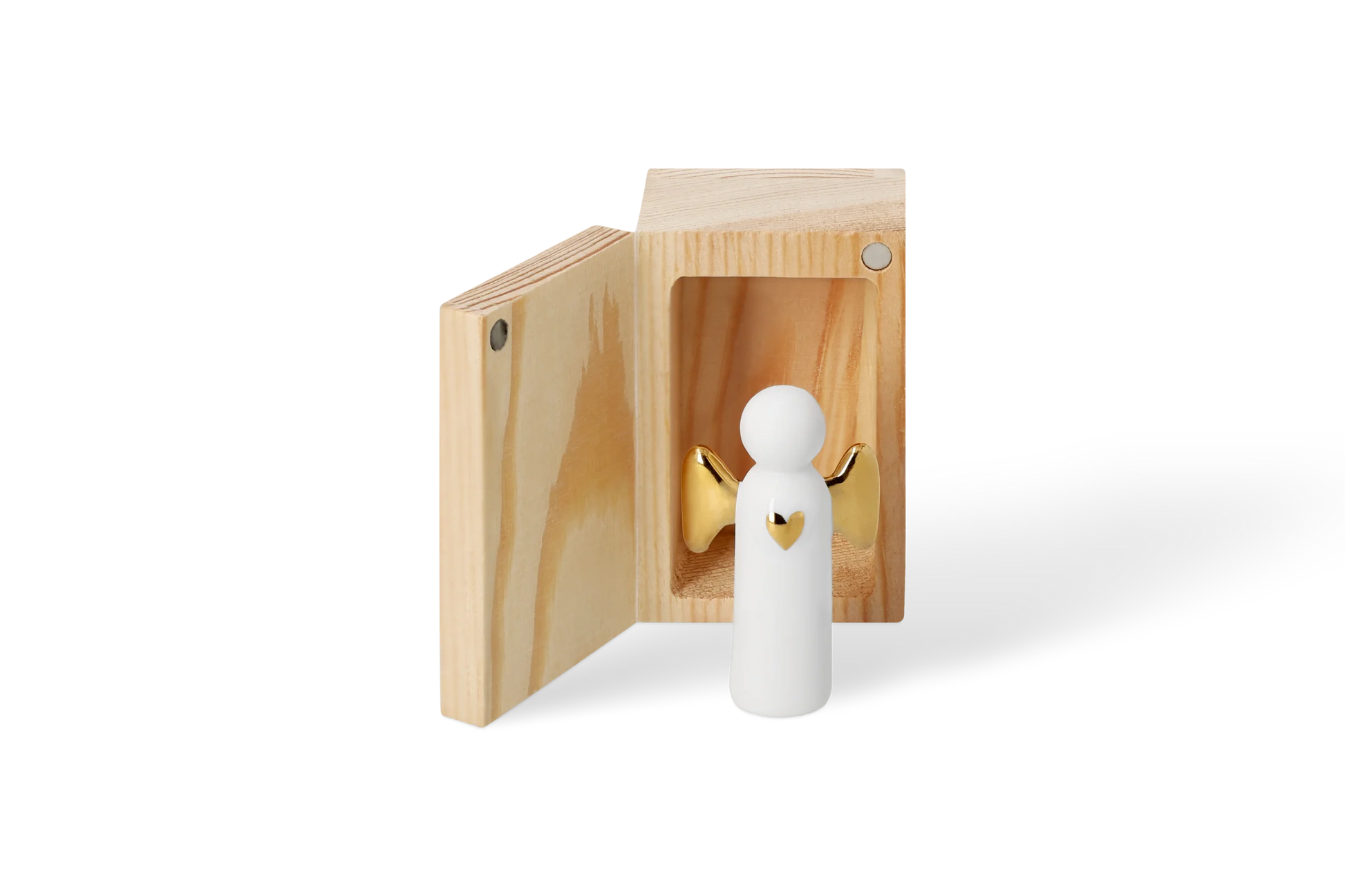 Petit ange compagnon en coffret Räder porcelaine