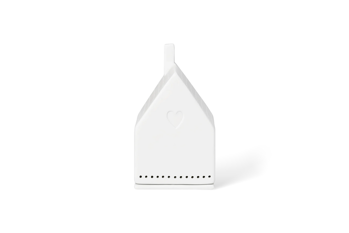 Photophore maison cœur en porcelaine Räder
