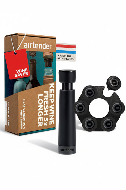Ustensile Airtender - extraction de l'air directement sur le goulot