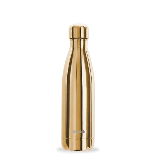 Bouteille isotherme Qwetch 500 ml - finition dorée brillante