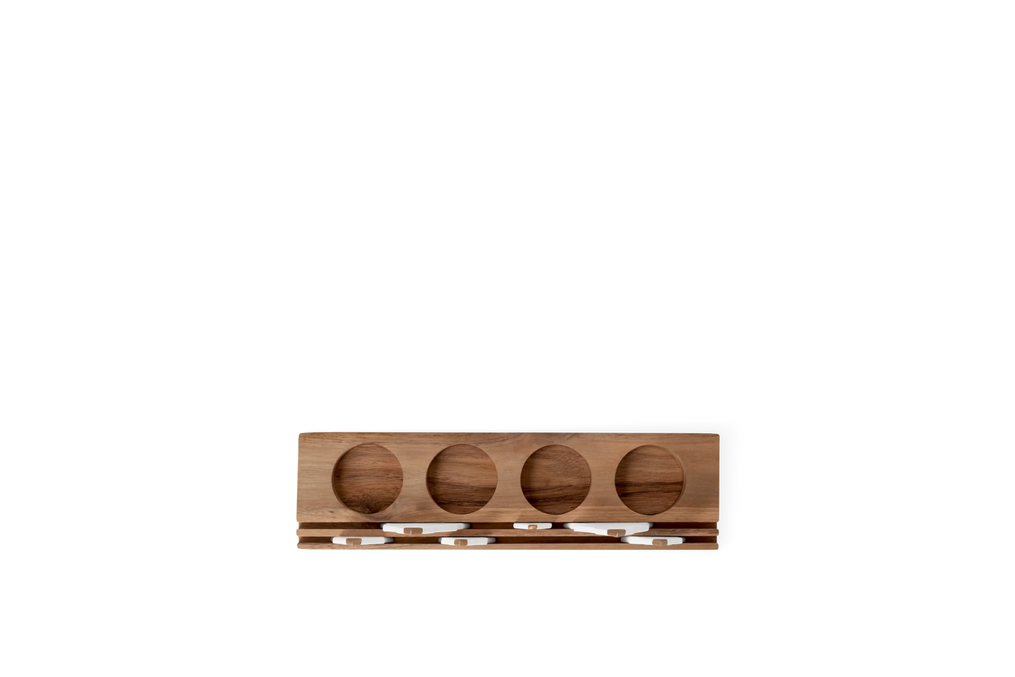 Objet lumineux sapins Räder porcelaine blanche