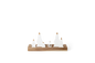 Objet lumineux sapins Räder porcelaine blanche