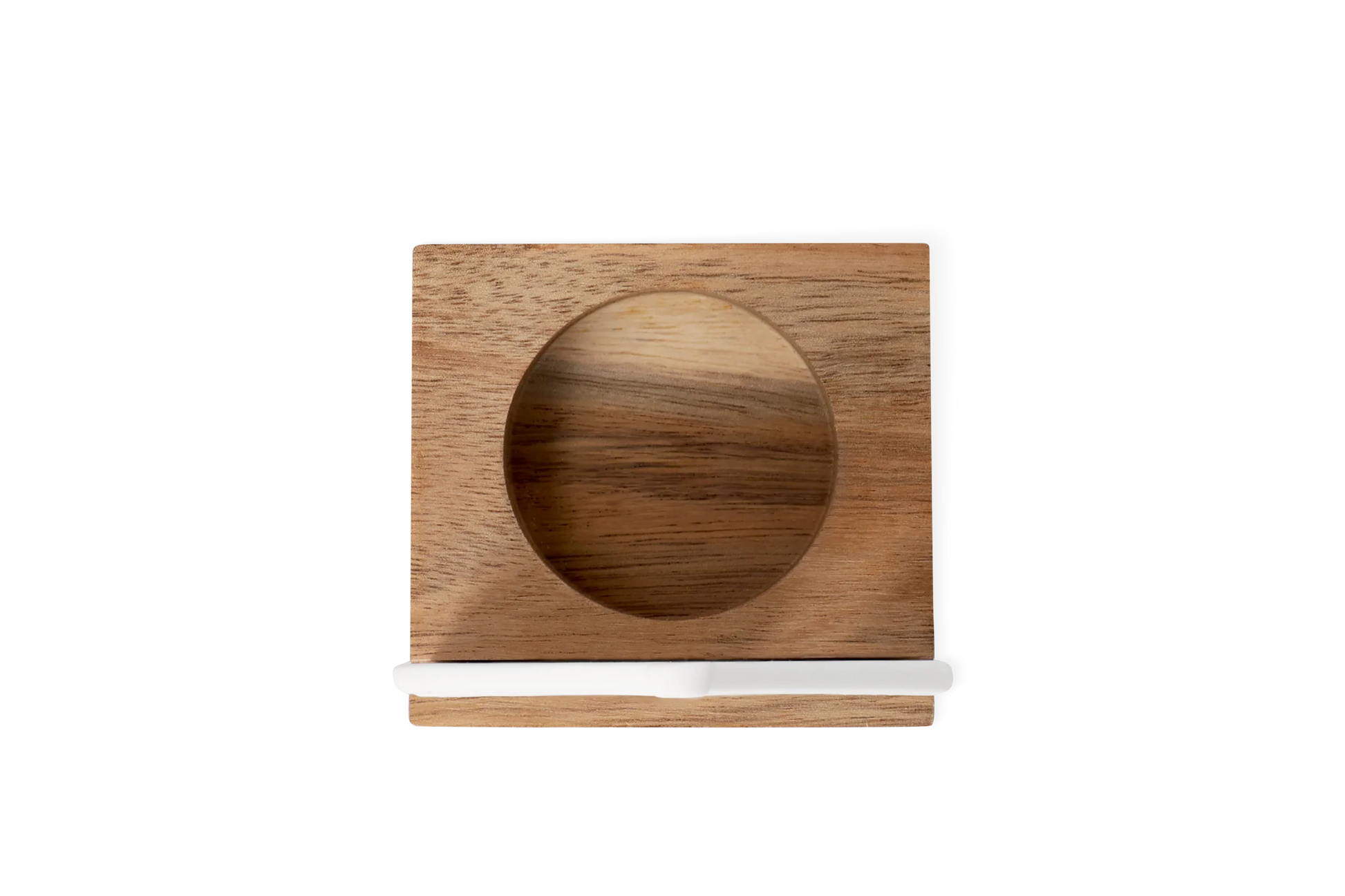 Bougeoir maison en porcelaine et bois Räder porcelaine blanche