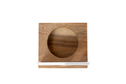 Bougeoir maison en porcelaine et bois Räder porcelaine blanche