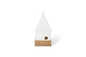 Bougeoir maison en porcelaine et bois Räder porcelaine blanche