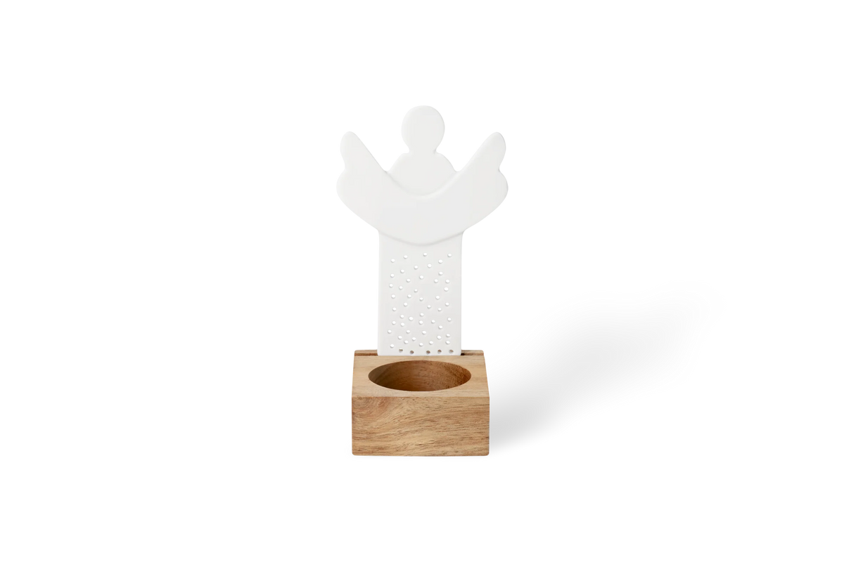 Objet lumineux ange blanc Räder porcelaine