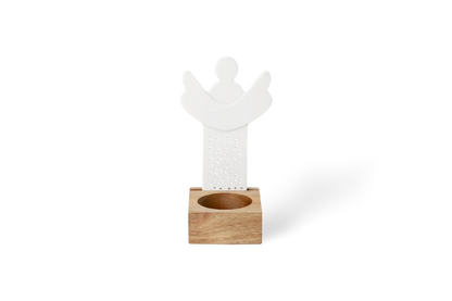 Objet lumineux ange blanc Räder porcelaine