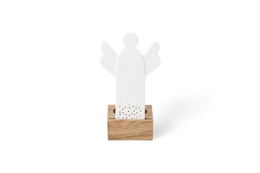 Objet lumineux ange blanc Räder porcelaine
