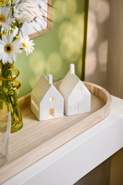 Photophore maison cœur en porcelaine Räder