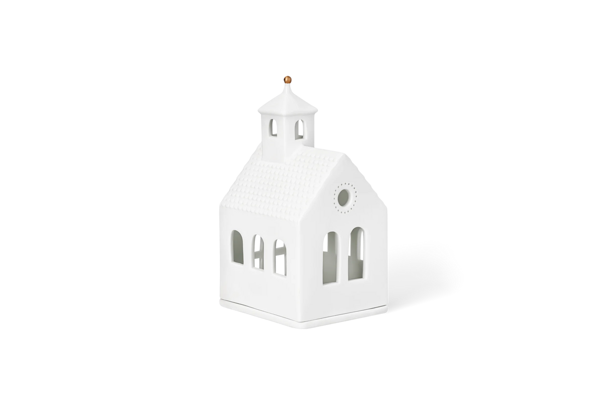 Petite chapelle lumineuse Räder porcelaine blanche