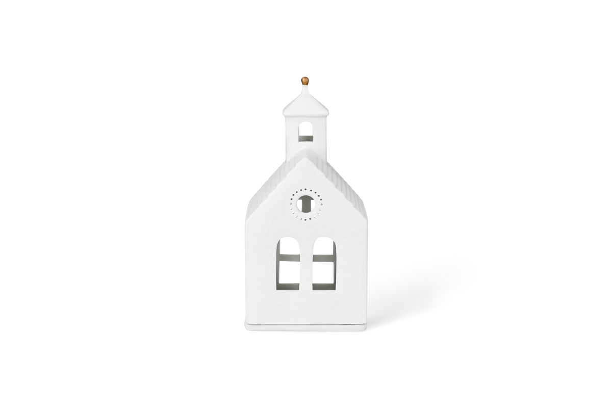 Petite chapelle lumineuse Räder porcelaine blanche