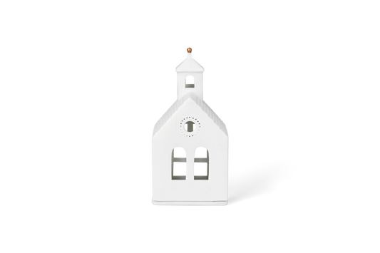 Petite chapelle lumineuse Räder porcelaine blanche