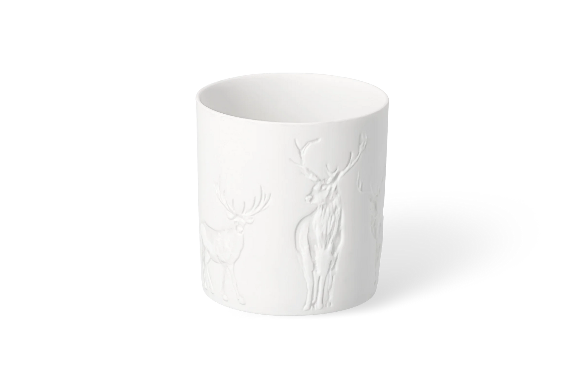 Photophore porcelaine cerf Räder porcelaine blanche