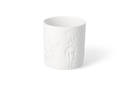 Photophore porcelaine cerf Räder porcelaine blanche
