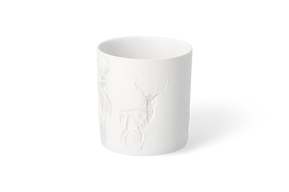 Photophore porcelaine cerf Räder porcelaine blanche
