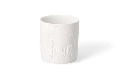 Photophore porcelaine cerf Räder porcelaine blanche