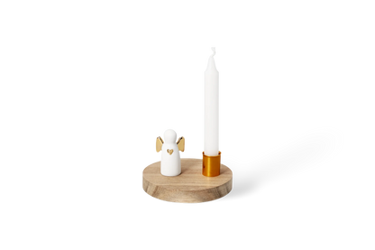 Photophore contes lumineux ange gardien Räder porcelaine blanche