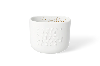 Photophore mots lumineux moment et magie Räder porcelaine blanche