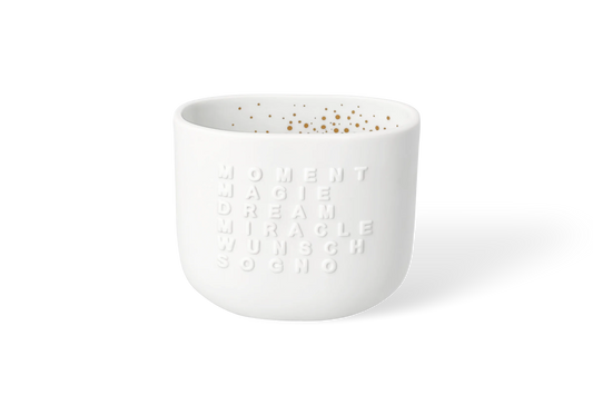 Photophore mots lumineux moment et magie Räder porcelaine blanche