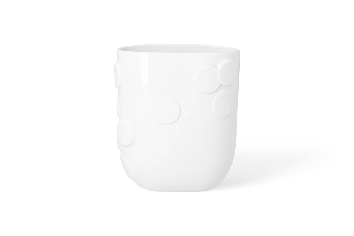 Vase point doré Räder porcelaine blanche
