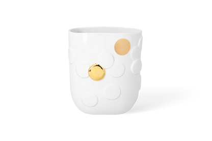 Vase point doré Räder porcelaine blanche