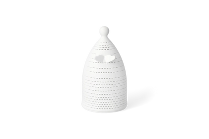 Grand photophore ange Räder porcelaine blanche