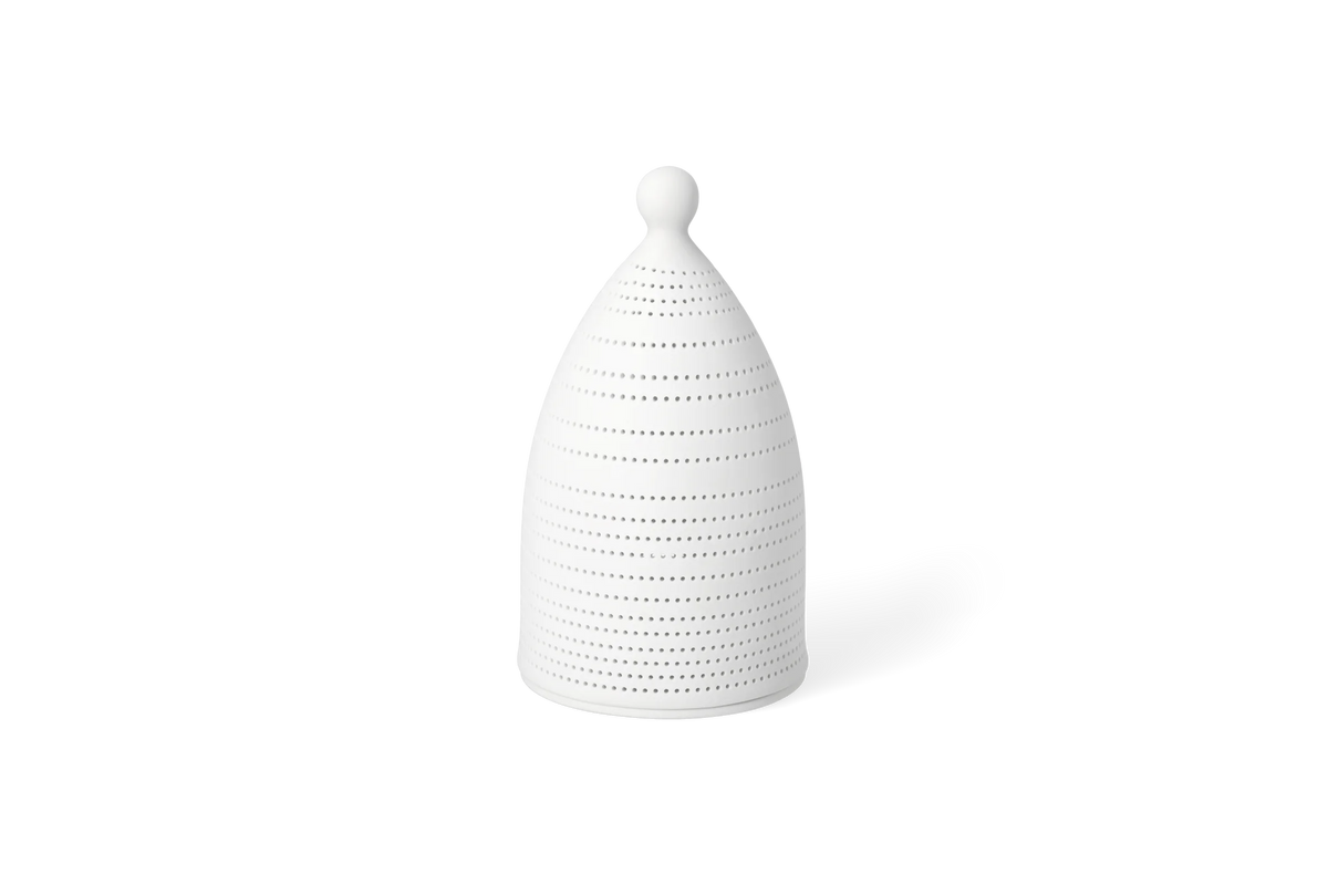 Grand photophore ange Räder porcelaine blanche