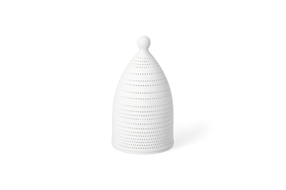 Grand photophore ange Räder porcelaine blanche