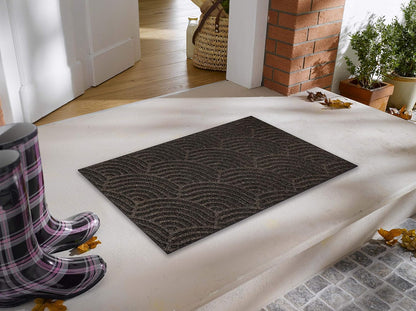 Tapis Dune Waves Dark Brown 60x90 cm - Wash+Dry
