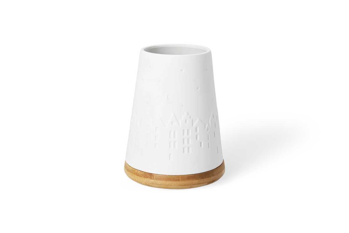 Photophore ville de nuit Räder porcelaine blanche