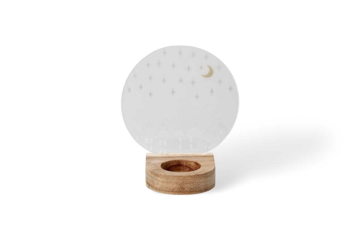 Photophore verre et bois Räder