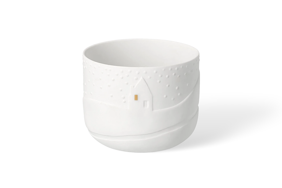 Maisonnette lumineuse en porcelaine Räder porcelaine blanche