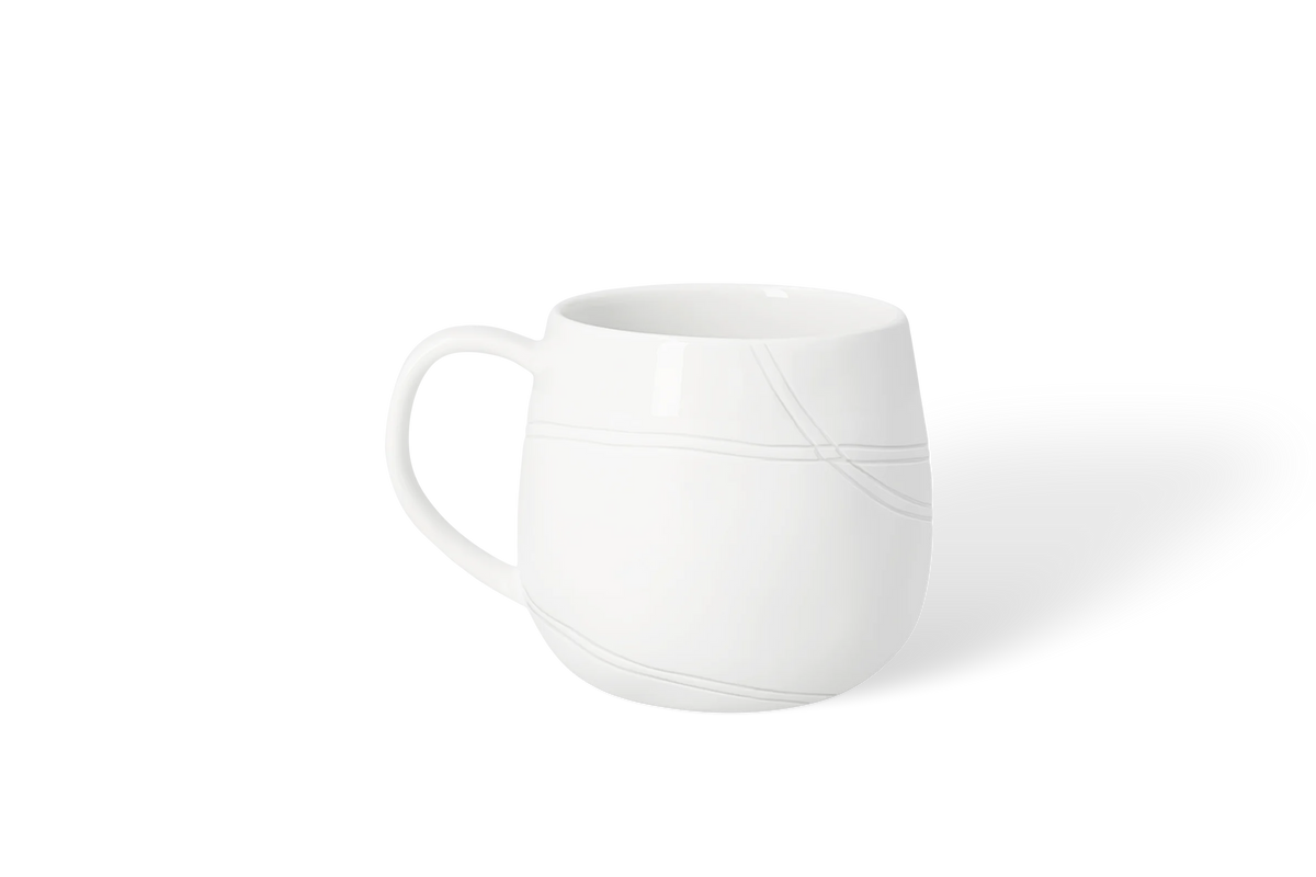 Tasse traces de ski dia Räder porcelaine blanche