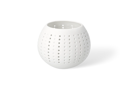 Photophore balle Räder porcelaine blanche