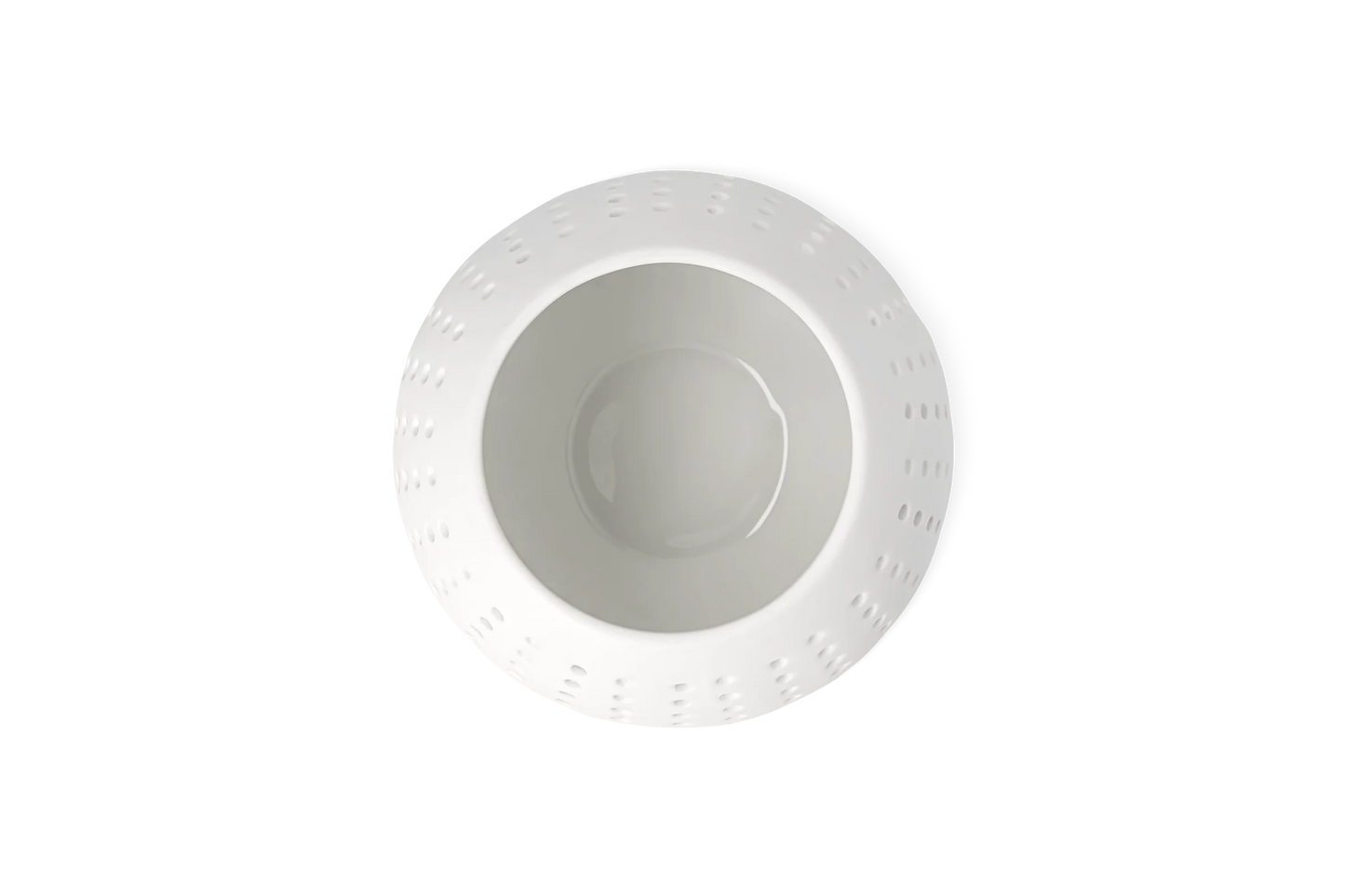 Photophore balle Räder porcelaine blanche