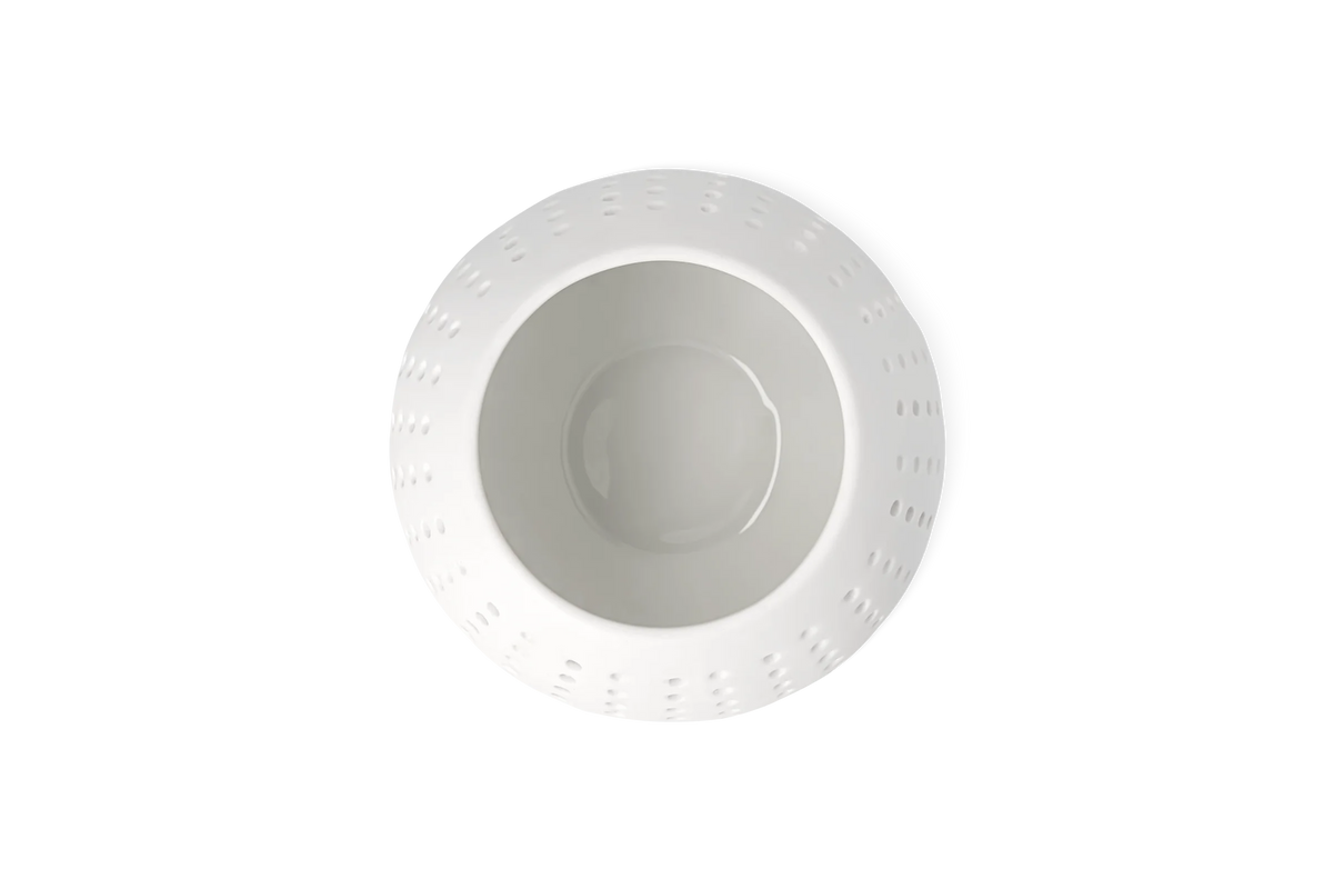 Photophore balle Räder porcelaine blanche