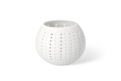 Photophore balle Räder porcelaine blanche