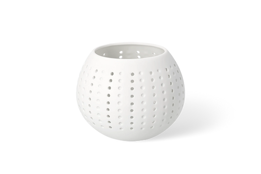 Photophore balle Räder porcelaine blanche