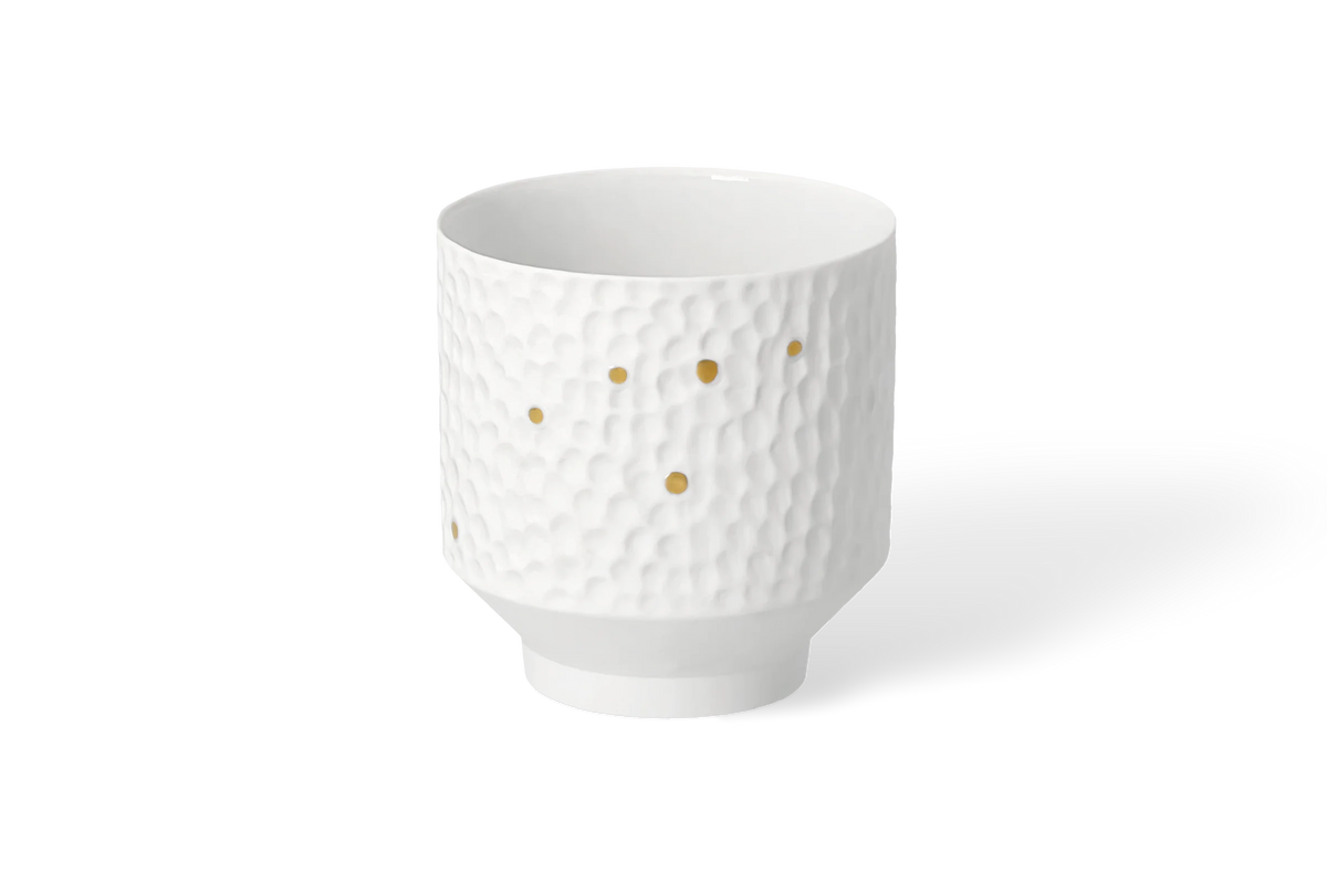 Photophore porcelaine flocons Räder porcelaine blanche