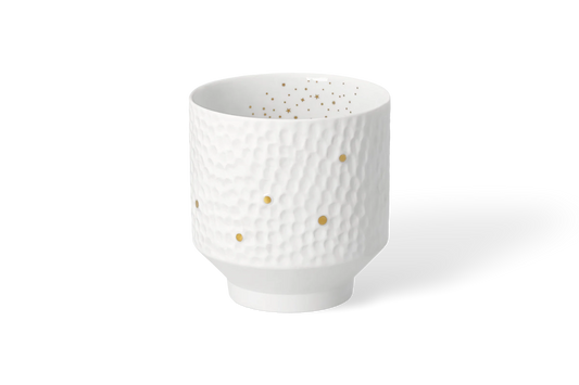Photophore porcelaine flocons Räder porcelaine blanche