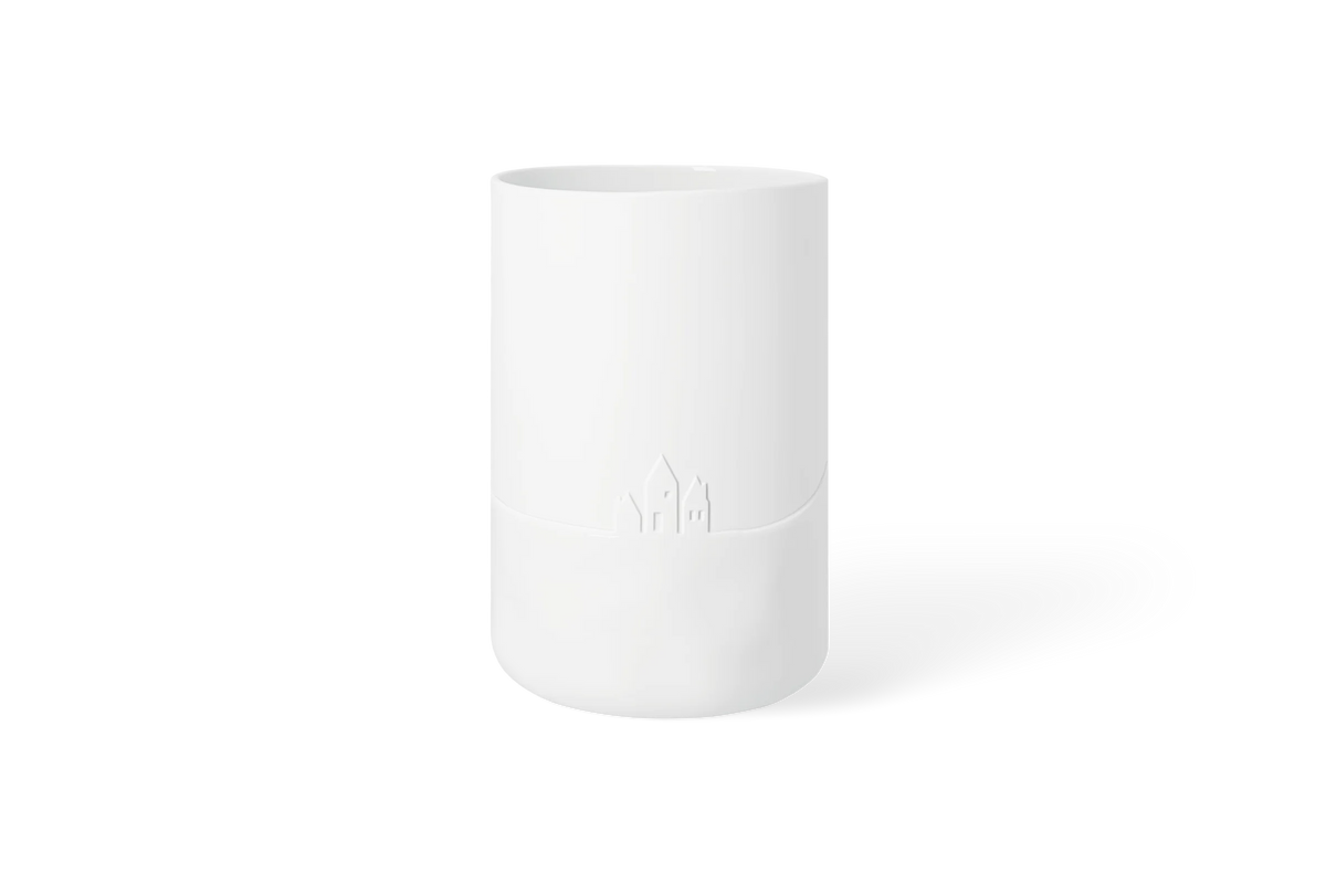 Vase traîneau à chiens en porcelaine Räder porcelaine blanche