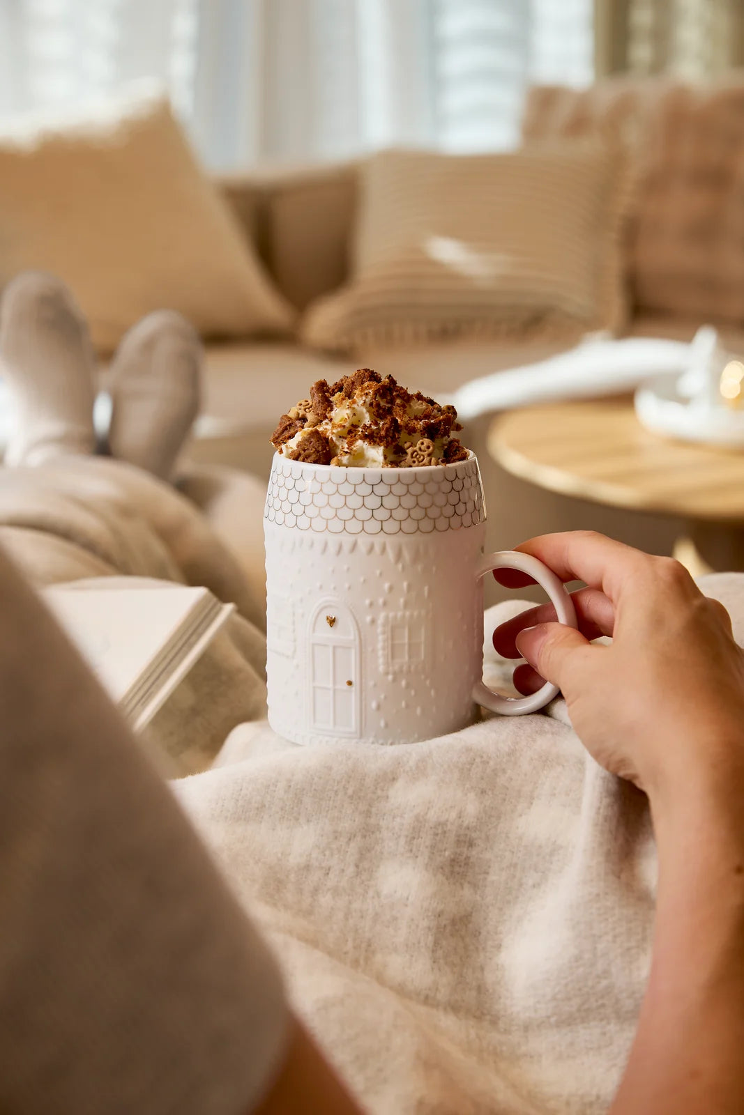 Mug bonhomme pain d'épice Räder porcelaine blanche