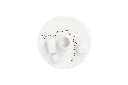 Bougeoir atelier du Père Noël Räder porcelaine blanche