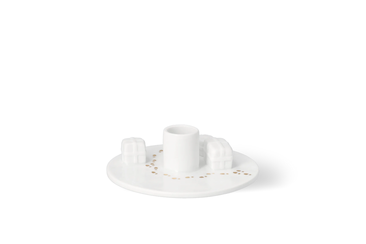 Bougeoir atelier du Père Noël Räder porcelaine blanche