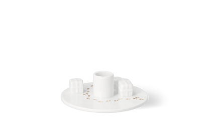 Bougeoir atelier du Père Noël Räder porcelaine blanche