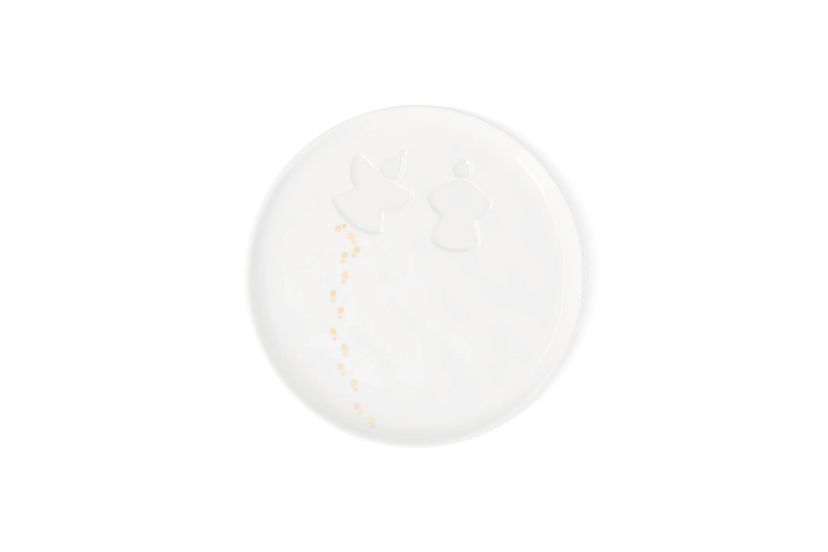 Plat empreintes d'ange dans la neige Räder porcelaine