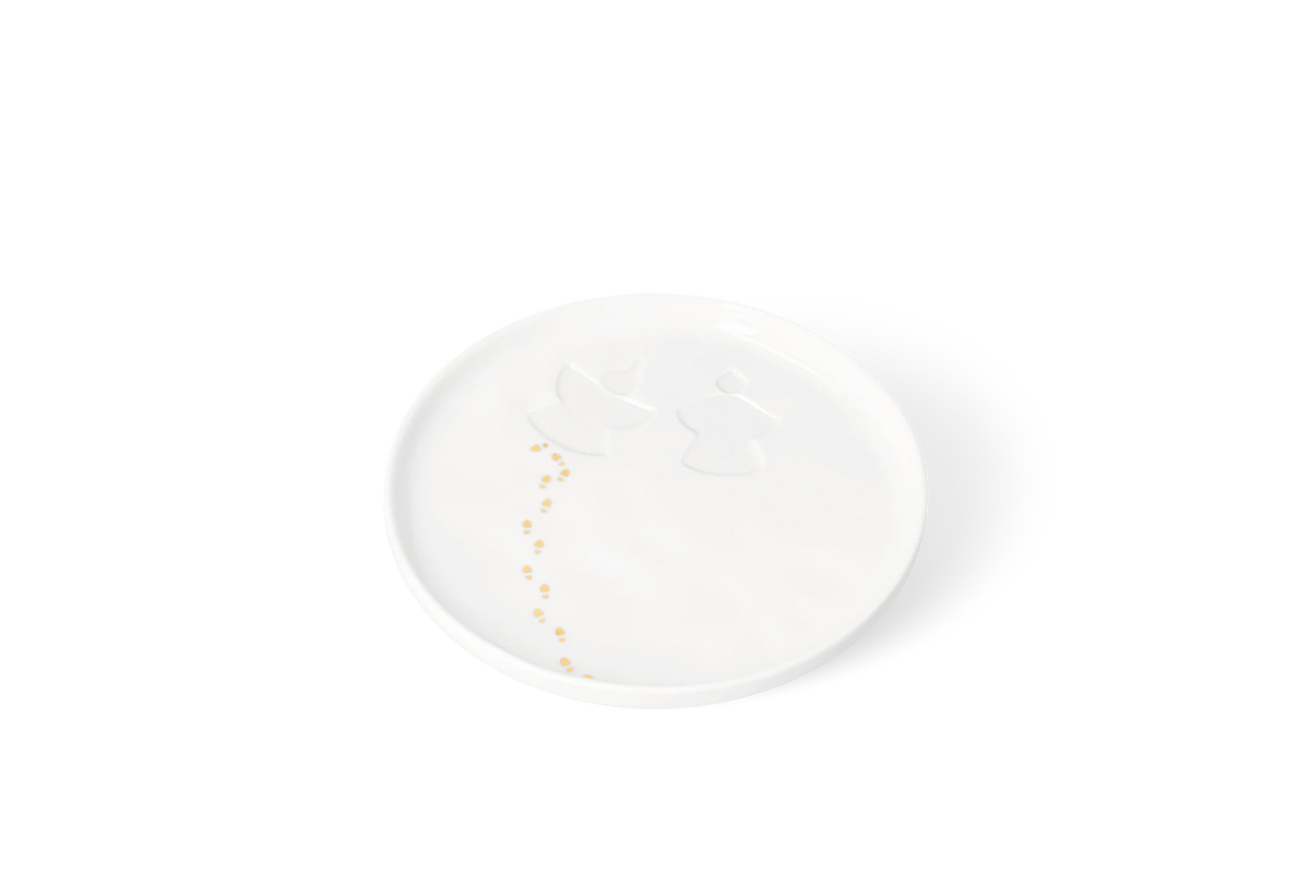 Plat empreintes d'ange dans la neige Räder porcelaine